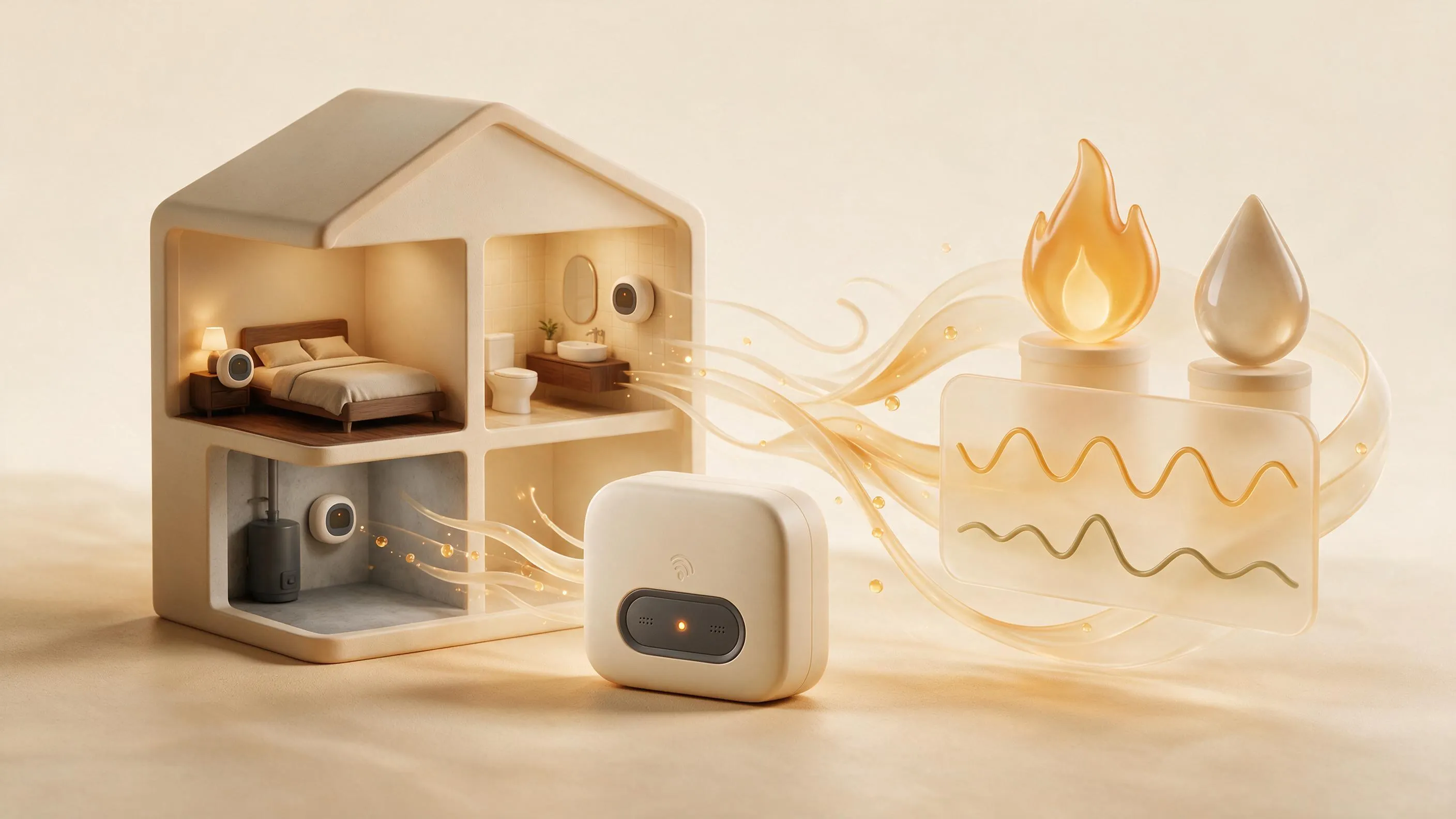 A Zigbee home-automation network telemetry illustration