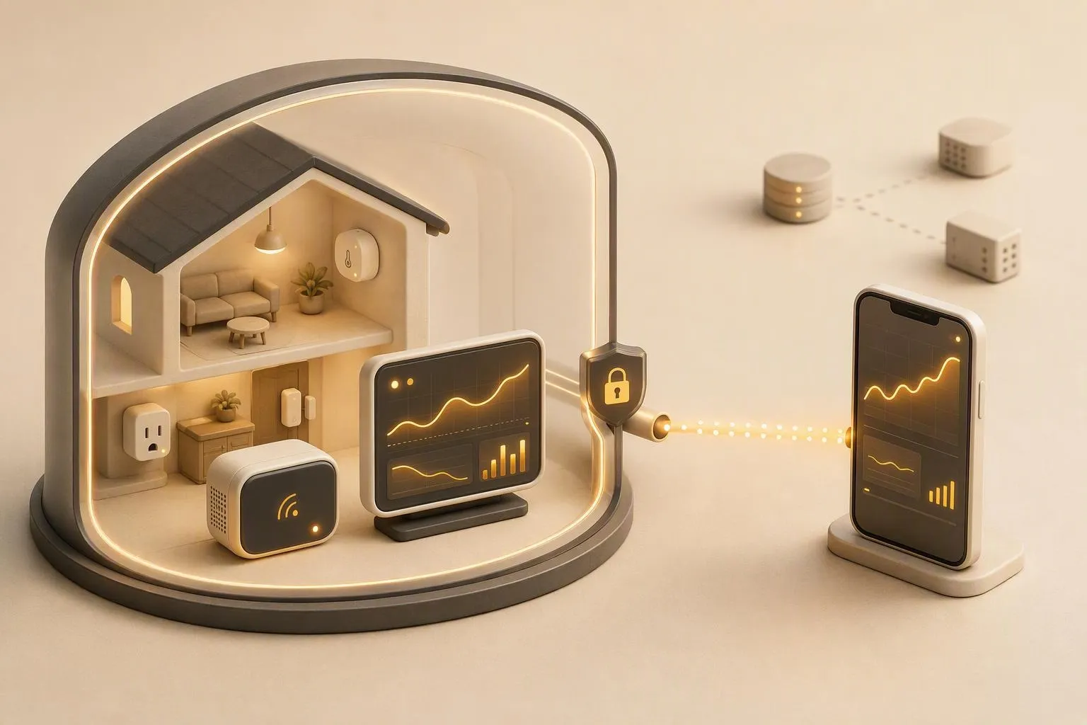 A Zigbee home-automation network telemetry illustration
